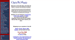 Desktop Screenshot of chrisbsmusic.com